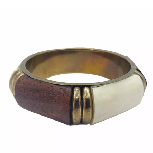 Jewelry - Vintage Inlay Bangle Bracelet